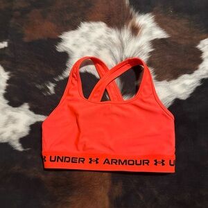 Under Armour Bright Orange Crossback Bra